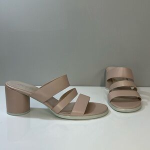 Ecco Shape 65 Block Sandals in Rose Dust Size 10